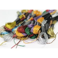 Мулине (люрекс).  В упавковке 12 цветов по 2 мотка.