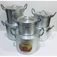 Набор алюминиевых кастрюль A-PLUS 0431 (6 шт.)