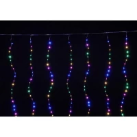 Гирлянда-штора 160 led M-9 Мультицветная 2M*2M на медной проволоке+соед