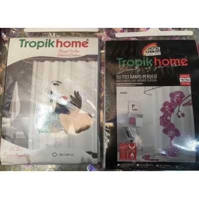 Шторки для ванной комнаты Tropic Home фотопринт, 180Х200 см Шторки для ванной комнаты Tropic Home фотопринт, 180Х200 см
