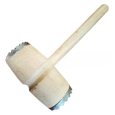 Молоток отбивной деревянный с металлическими наконечниками
