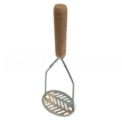 Толкушка ЗУ овальная с деревянной ручкой