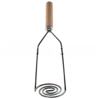 Толкушка ЗУ Витая с деревянной ручкой