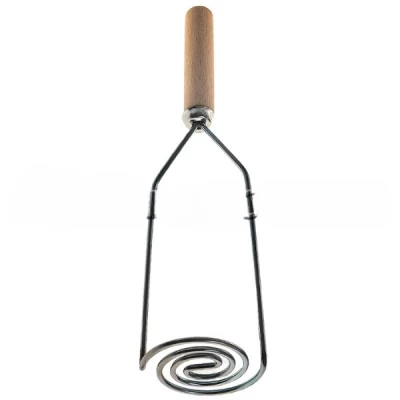 Толкушка ЗУ Витая с деревянной ручкой