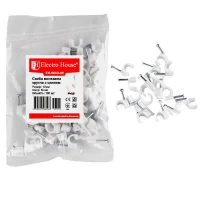 Клипса монтажная с гвоздем 12 мм круглая