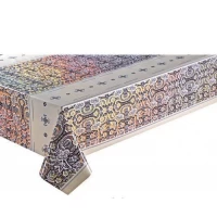 Клеенка в рулонах на стол ПВХ на ТКАНЕВОЙ основе ЛАЗЕРНАЯ 1.40м/20м. Domus