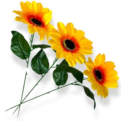 Ветка подсолнуха, 65см