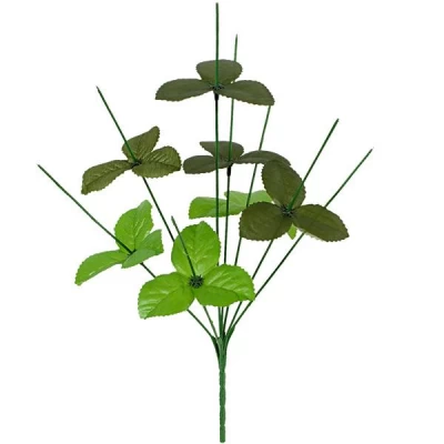 Ножка  букетная 8-ка листик,43 см, в упаковке: 10 шт