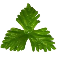 Лист искусственный подставка дубок 3-ка, 14см