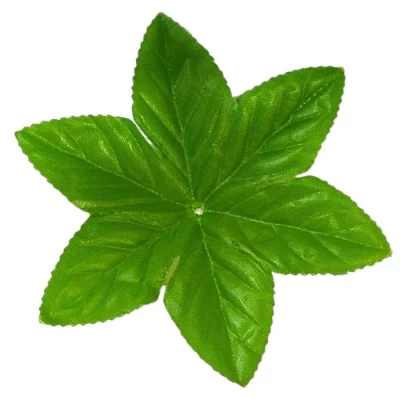 Лист искусственный подставка роза 6-ка звезда, 15см