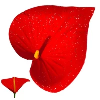 Калла бархатная с блестками, 12см