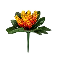 Искусственные цветы букет бордюрный пластиковая кукурузка, 15см