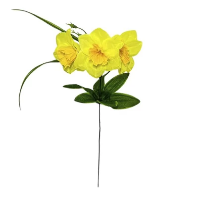 Ветка нарцисса тройная, 40см