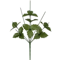 Нога букетная 9-ка с листом, 47 см, в упаковке: 10 шт