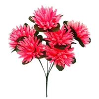 Искусственные цветы букет хризантема водяная 6-ка, 35см