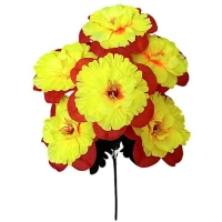 Искусственные цветы букет мальв, 47см