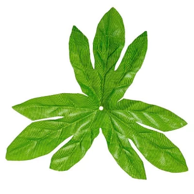 Лист искусственный подставка пион, 17см  ( в уп 100 шт)