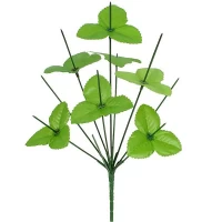 Нога букетная 10-ка с листиком, 38см, в упаковке: 10 шт