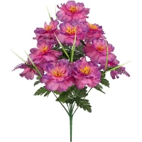 Искусственные цветы букет пионов с усиками, 50см