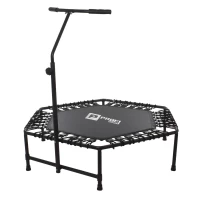 Батут для фитнесса с ручкой Profi Sport 125см черный MS 3256