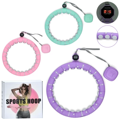 Обруч массажный умный Хула Хуп Smart Hoop 4658 Фиолетовый