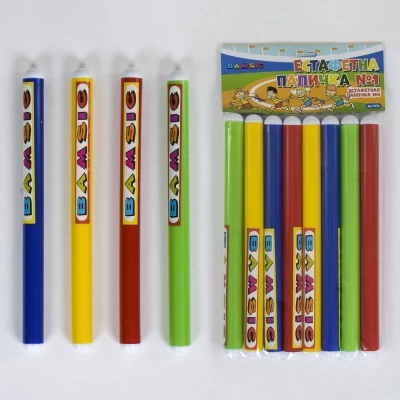 Эстафетная палочка Bamsic №1 8шт. d-2,0см, L-25 см, 0356