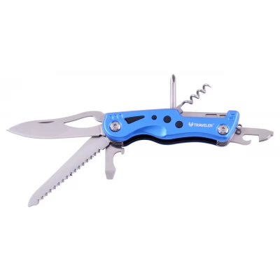 Туристический нож Traveler 11см (120шт/ящ) MS-001G (Синий)