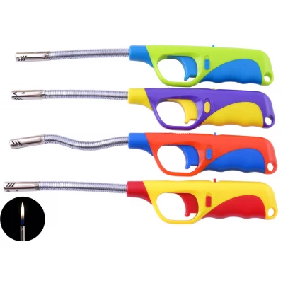 Бытовая зажигалка с блокировкой и регулированием пламени №319W