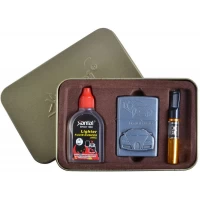 Подарочный набор Bugatti Veyron 3в1 Зажигалка, бензин, мундштук №4715-2