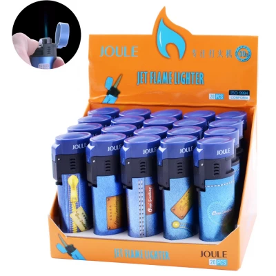 Зажигалка пластиковая Джинс (Турбо пламя) №5002 Зажигалка пластиковая Джинс (Турбо пламя) №5002