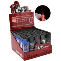 Зажигалка с фонариком (турбо пламя) Орлы №2588-3