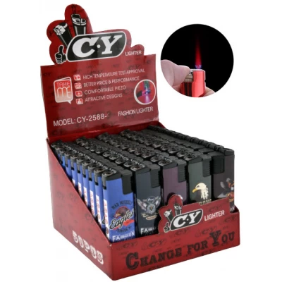 Зажигалка с фонариком (турбо пламя) Орлы №2588-3 Зажигалка с фонариком (турбо пламя) Орлы №2588-3