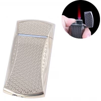 Зажигалка карманная (турбо пламя) №4565 Gold