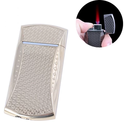 Зажигалка карманная (турбо пламя) №4565 Gold Зажигалка карманная (турбо пламя) №4565 Gold