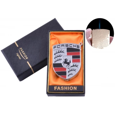 Зажигалка в подарочной коробке Porsche (Острое пламя) №XT-56 Silver