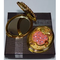 Зеркальце двухстороннее в подарочной упаковке Австрия №6960-T70G-16