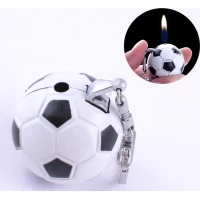 Зажигалка карманная-брелок мяч (обычное пламя) №2500