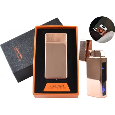 USB - Газовая Зажигалка (Острое пламя + спираль накаливания) индикатор заряда HL-250 Jin Bing