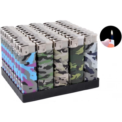 Зажигалка пластиковая (Обычное пламя) Камуфляж №1209-8 Зажигалка пластиковая (Обычное пламя) Камуфляж №1209-8