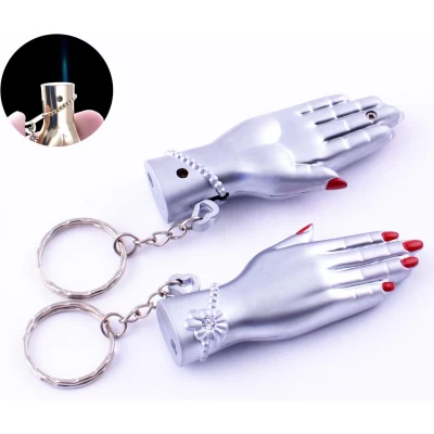 Зажигалка карманная-брелок Женская рука (Острое пламя) №4150-2