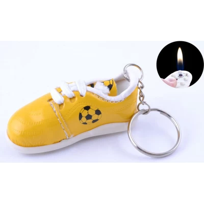 Зажигалка карманная кроссовки (обычное пламя) №2553 Жёлтый