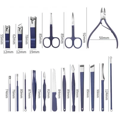 Маникюрный набор 18 инструментов для маникюра и педикюра 004-3