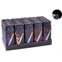 Зажигалка пластиковая Marlboro (турбо пламя) №1308-2