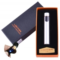 USB зажигалка в подарочной упаковке Lighter (Спираль накаливания) XT-4980 Silver