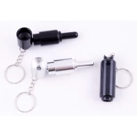 Курительная трубка-брелок металлическая HL-225