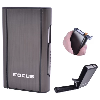 Портсигар с выбросом сигарет (10 шт) XT-4937 Black