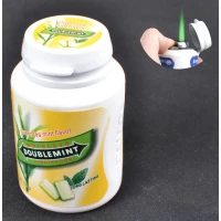 Зажигалка карманная баночка витаминов (турбо пламя) №2273-2