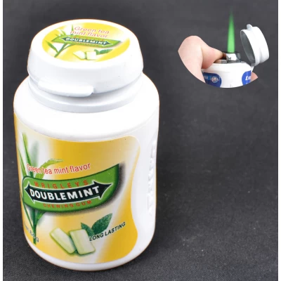 Зажигалка карманная баночка витаминов (турбо пламя) №2273-2