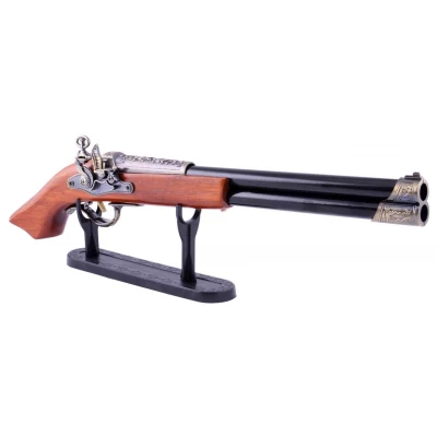 Зажигалка сувенирная мушкет двухствольный (Турбо пламя) №4418