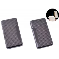 Зажигалка карманная Polion (Острое пламя) №4921 Black